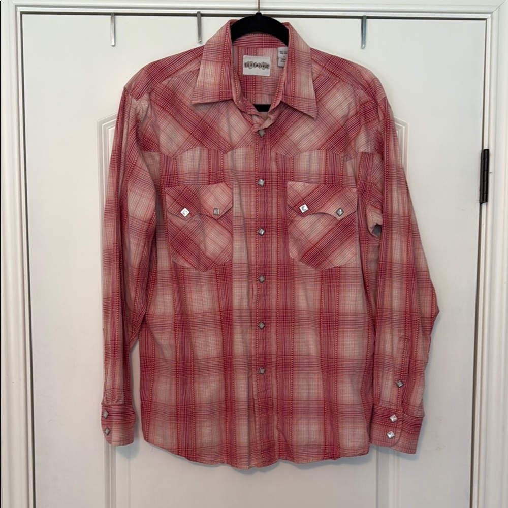 Cody James Western Red Plaid Shirt